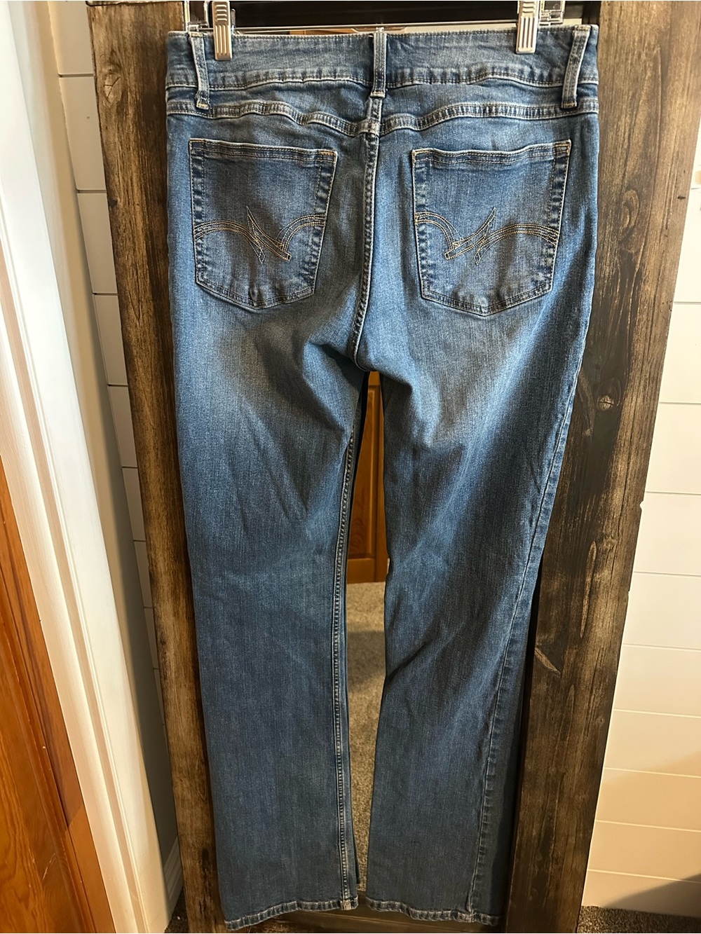Wrangler Women’s 11x36 Bootcut Jeans Tall Stretch Denim Western Cowgirl Blue